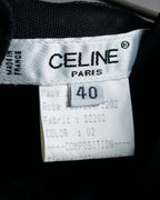 "CELINE" Gathered design vertical line dress