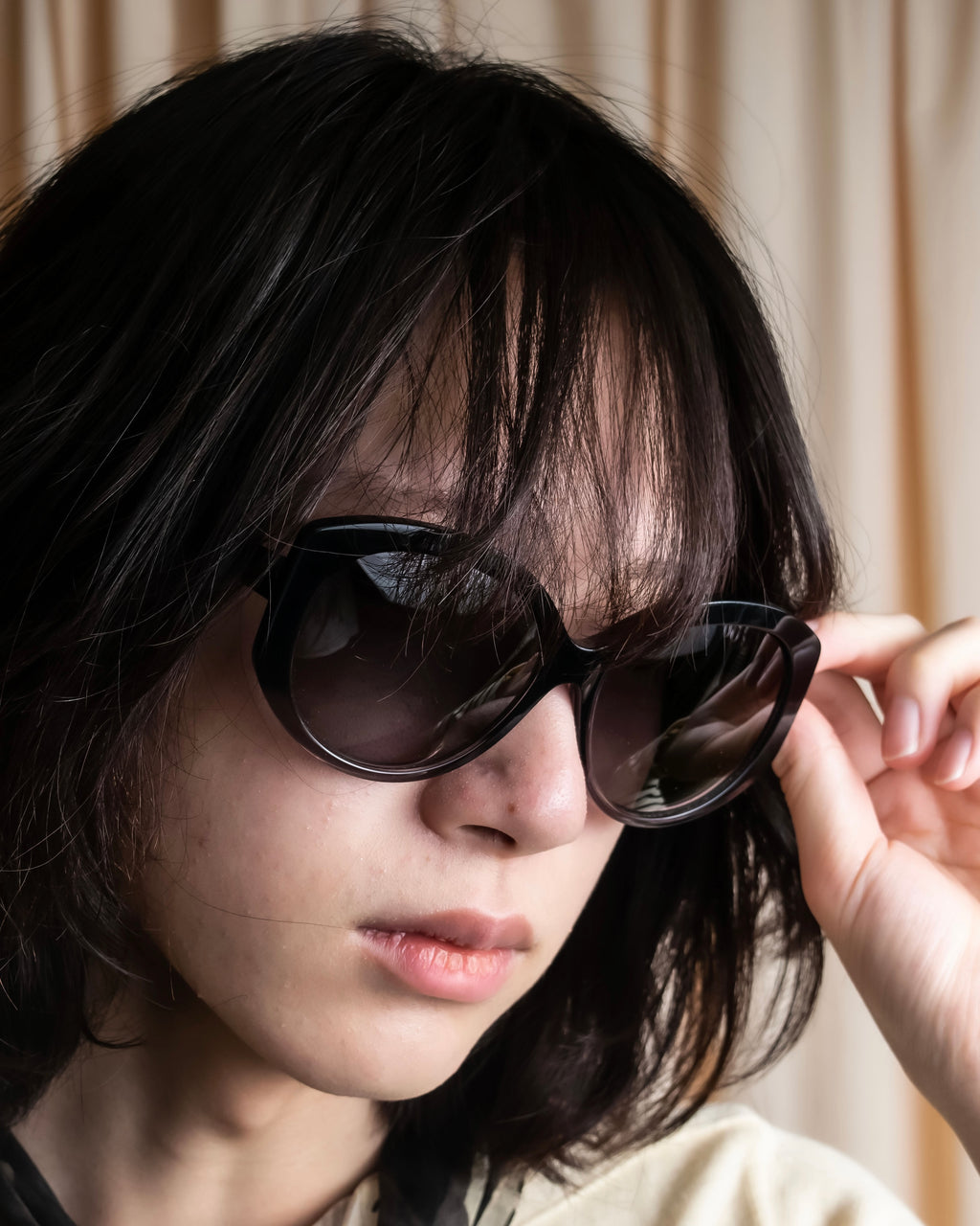 "Christian Dior" Cat eye frame black acetate sunglasses