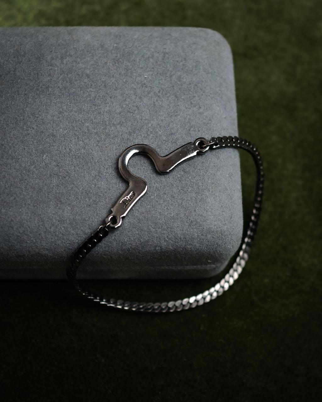 “Christian Dior” 70’s-80’s Horsebit motif chain bracelet