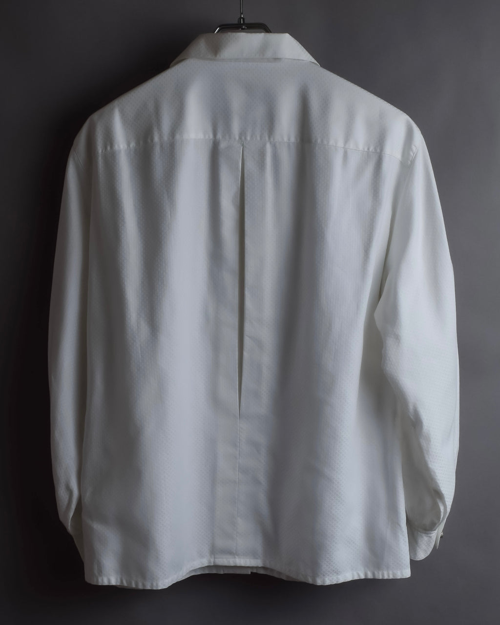 "Christian Dior" Diamond pattern woven metal button shirt