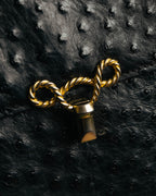 “Jardin des Sacs” 80’s-90’s Ostrich leather top handle bag