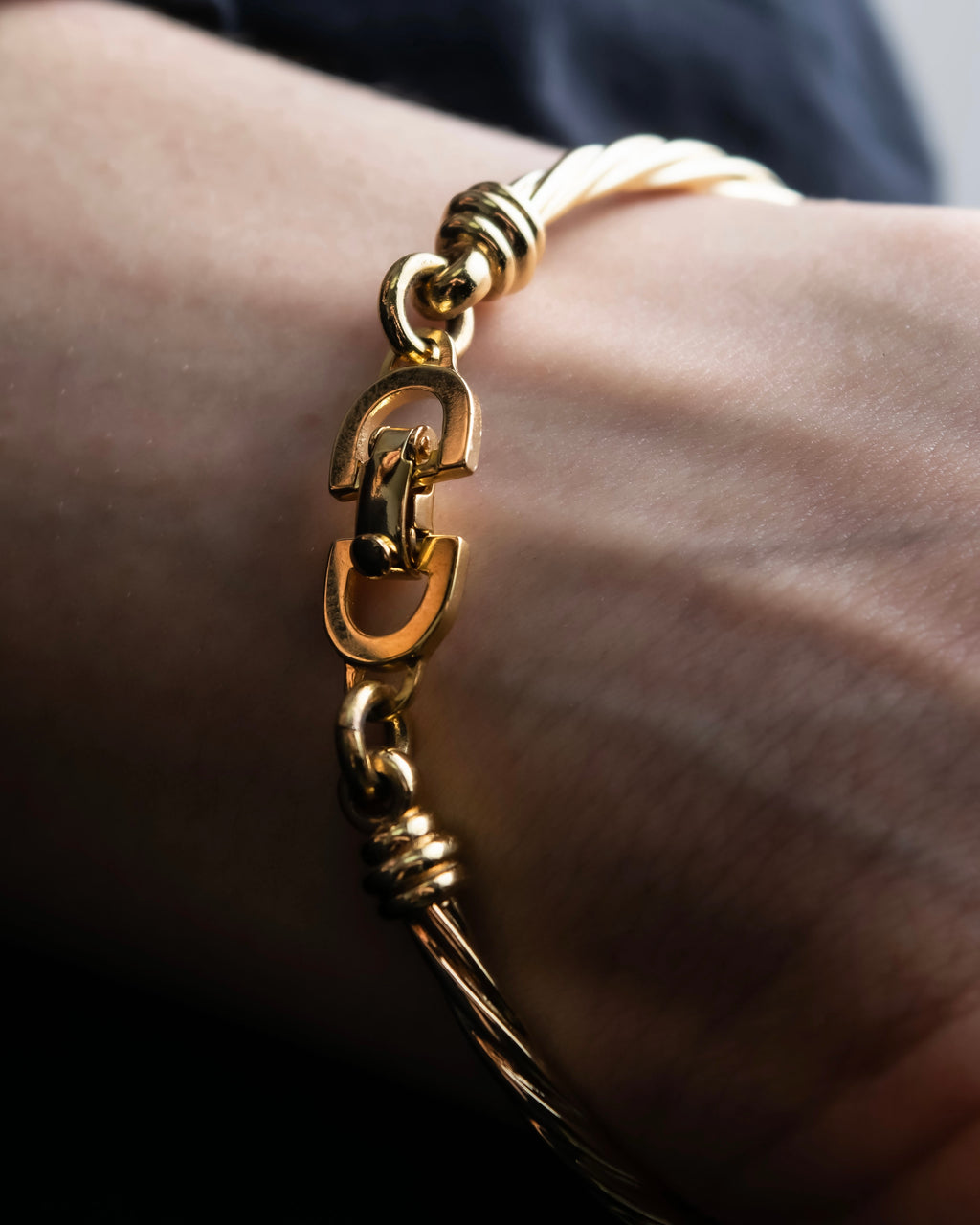 "DIOR" Twisted antique design bracelet