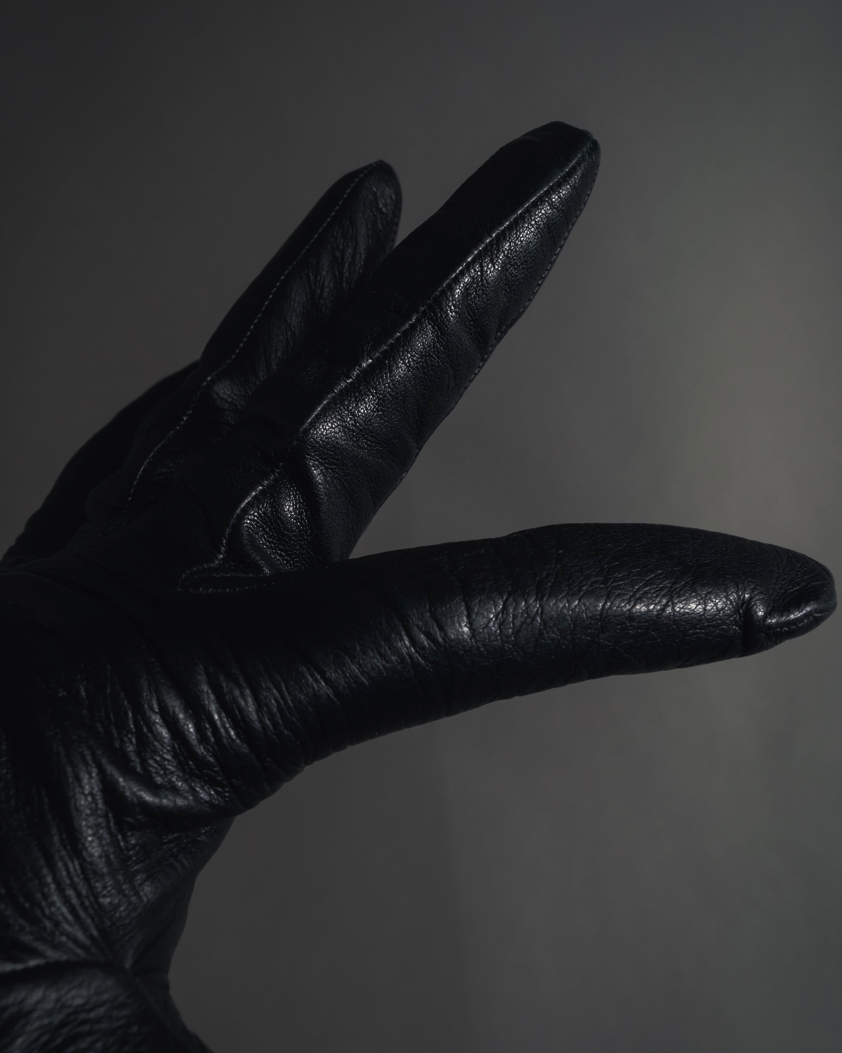 -SPECIAL- "HERMES" 90's Astrakhan combination leather gloves