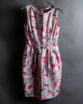 "Max Mara" Watercolor floral pattern sleeveless long dress