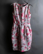 "Max Mara" Watercolor floral pattern sleeveless long dress