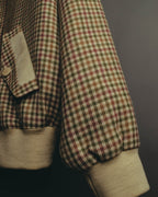 "Christian Dior" 80's-90's Wool check bomber jacket