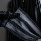 "Vintage thick-pitch stripe round neck jacket"