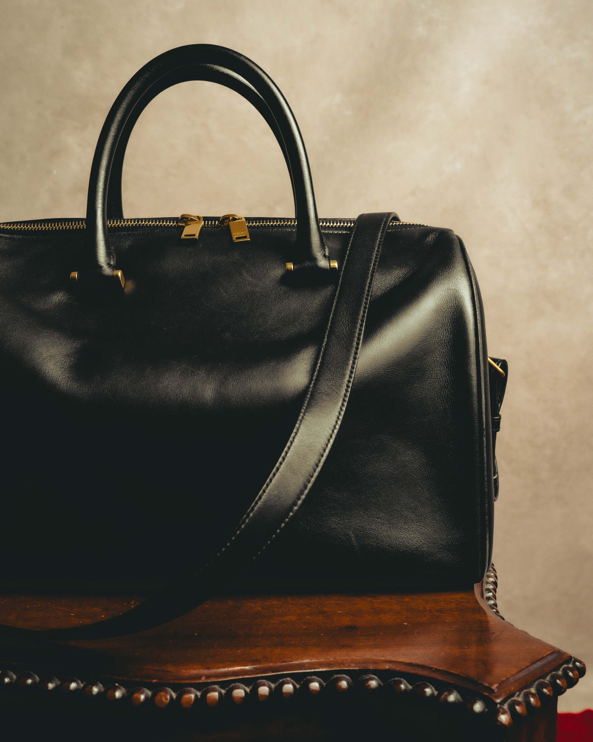 -SPECIAL- “Saint Laurent” 2012-2016 Classic Duffle 12 smooth calfskin bag