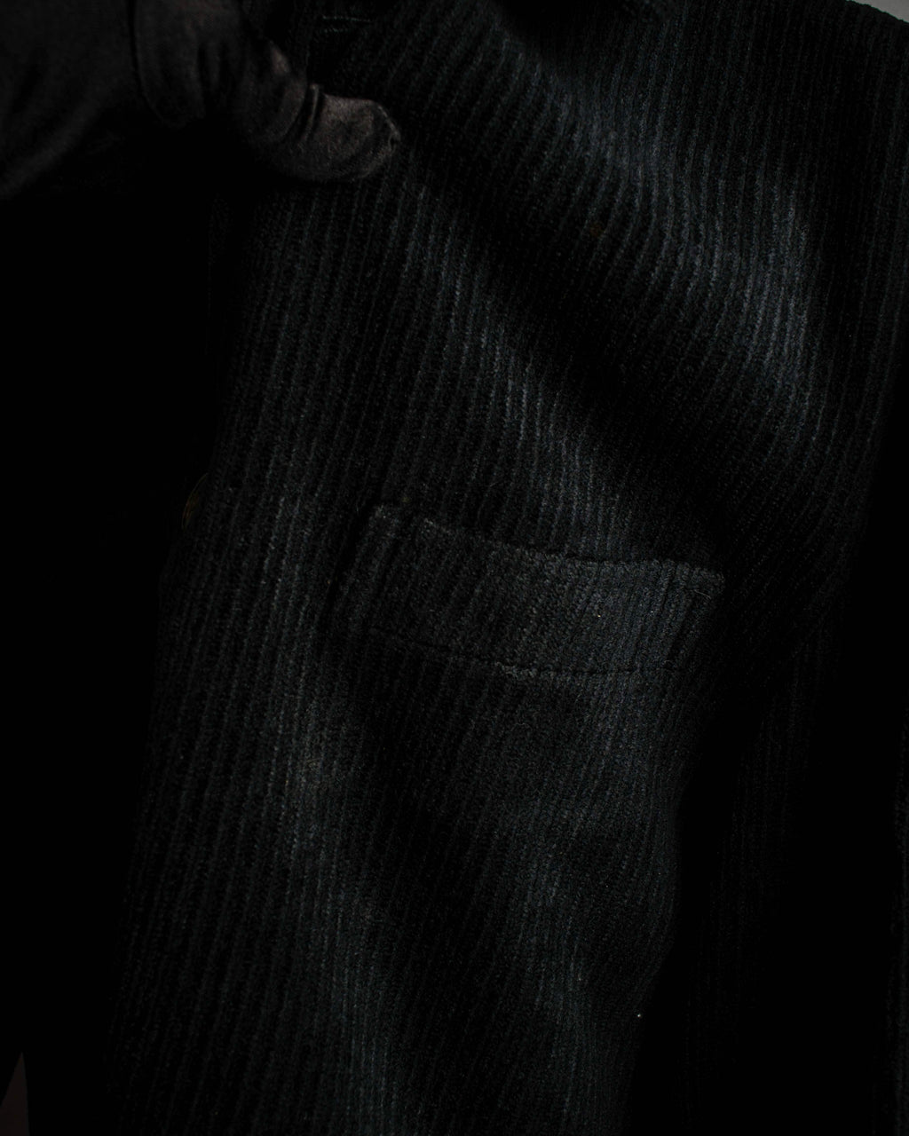 "BURBERRY" Thick wale corduroy oversized tailored jacket