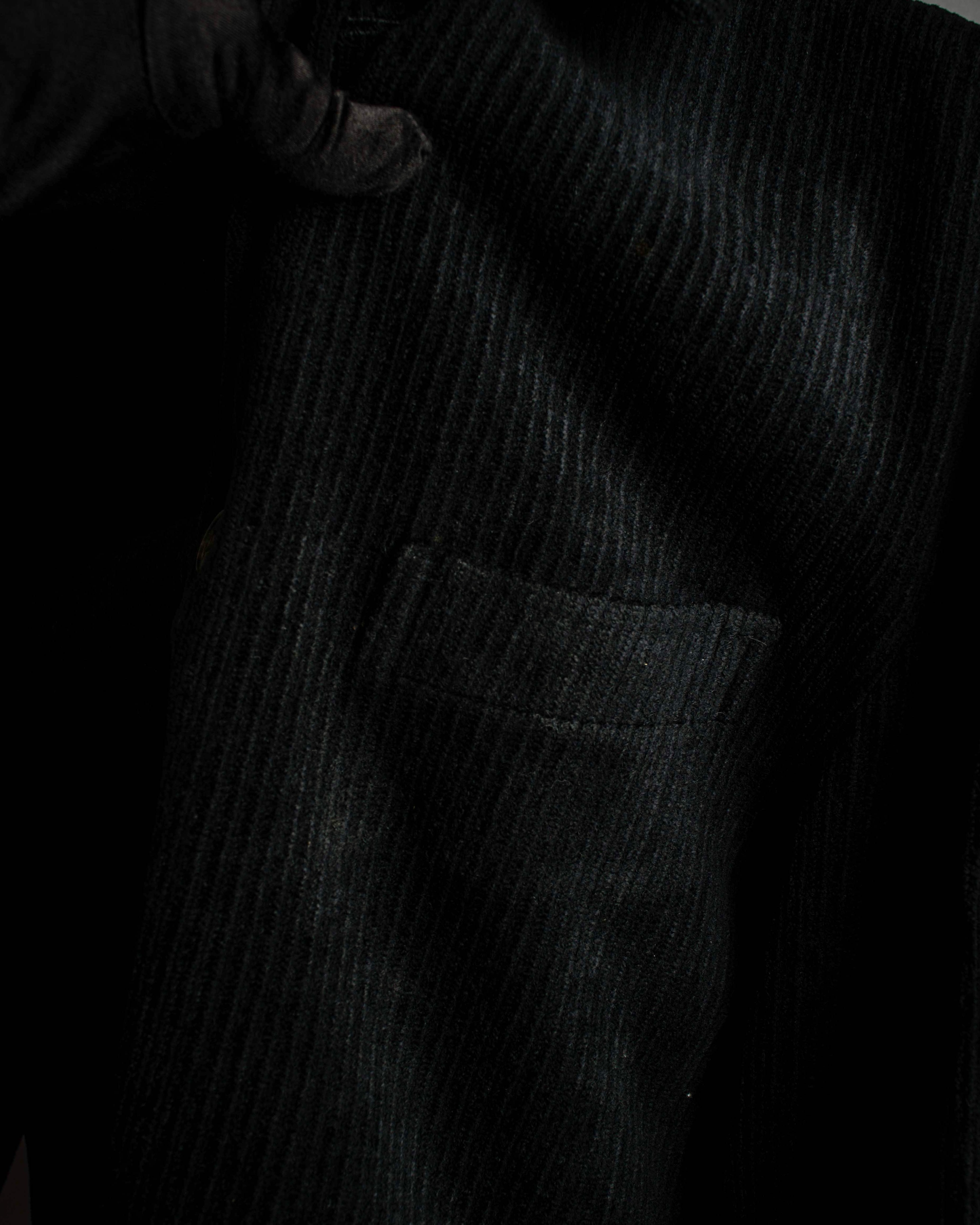 "BURBERRY" Thick wale corduroy oversized tailored jacket