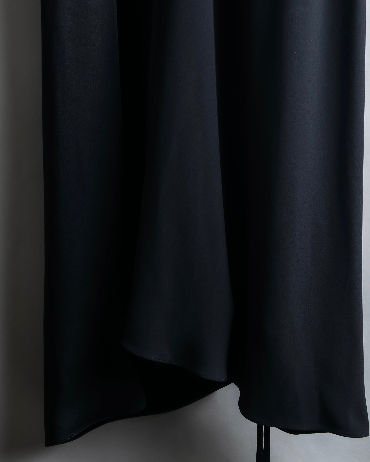 "MARNI" Drawstring design maxi length draping skirt