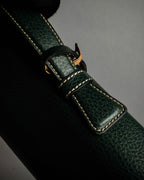 "E. MARINELLA Sottobraccio" Slide closure design 2way leather bag