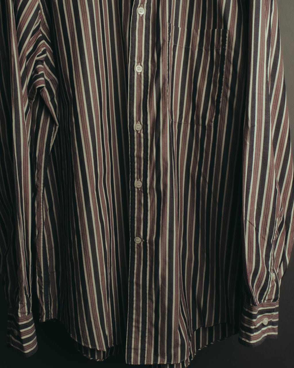 "GUCCI" 90's-00's Striped cotton button-down shirt