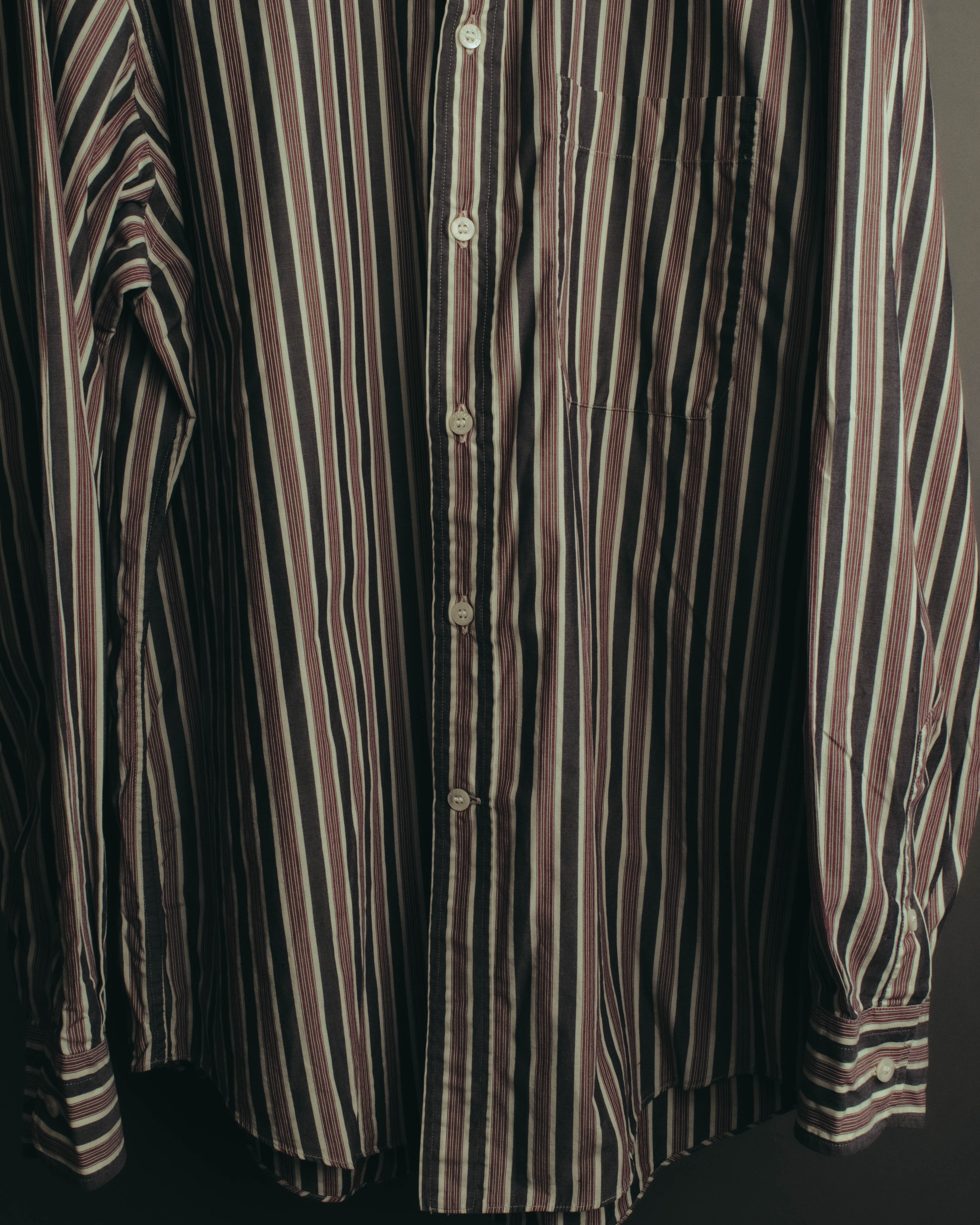 "GUCCI" 90's-00's Striped cotton button-down shirt
