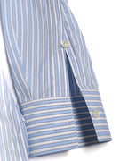 BOTTEGA VENETA/  Cotton Stripe Dress Shirt Blue
