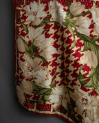 "Christian Dior" Houndstooth floral square scarf