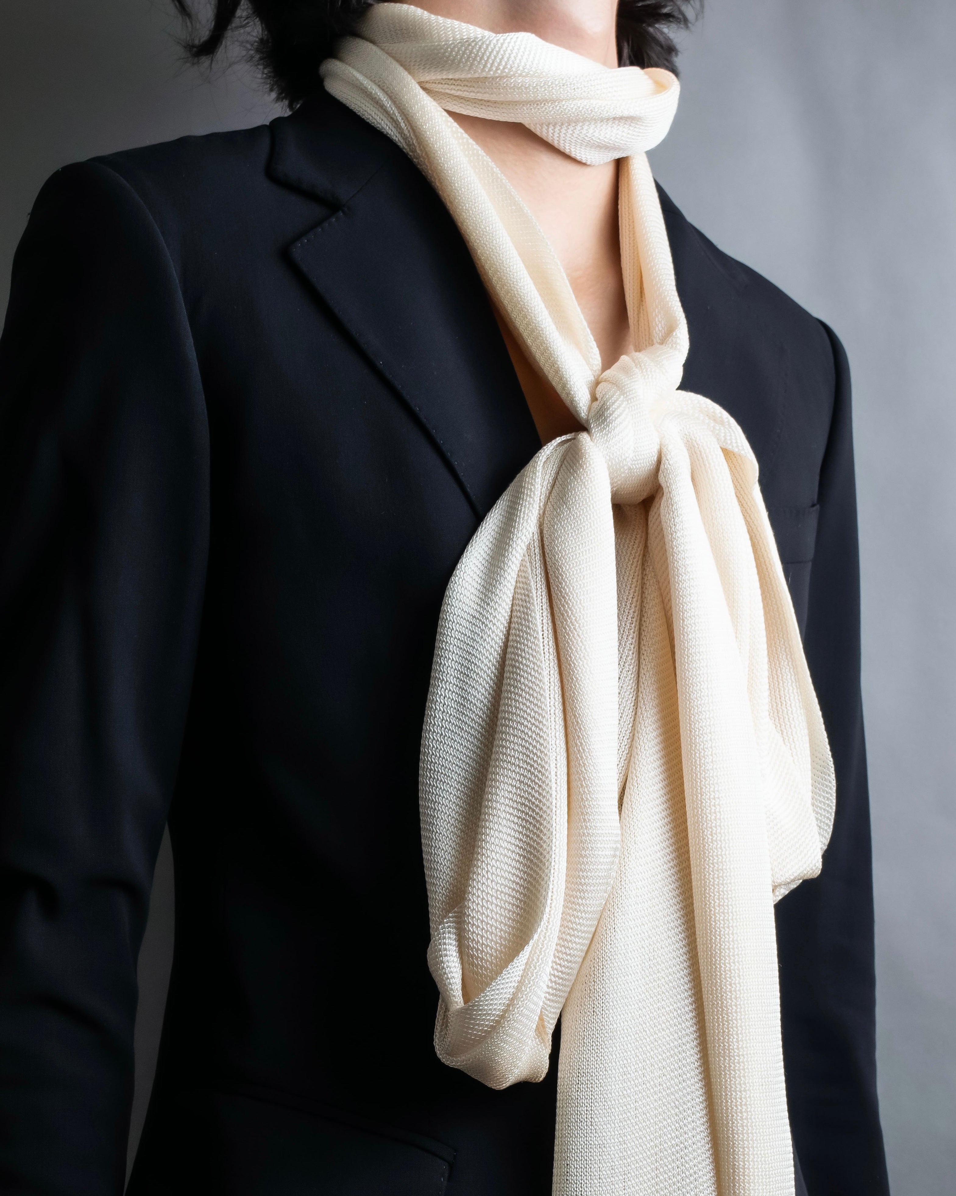 "LOEWE" Shiny silk anagram logo stole