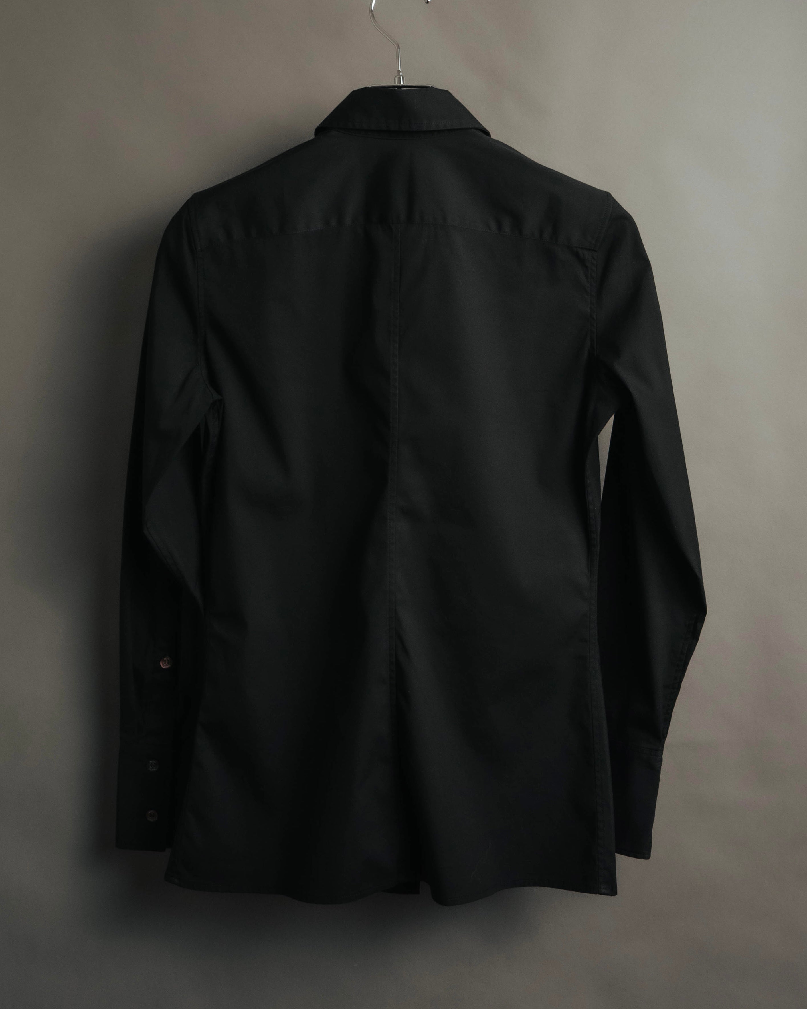 "GUCCI" 00's Black uniform long sleeve shirt