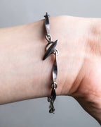 "GEORG JENSEN" Twisted detail silver bracelet