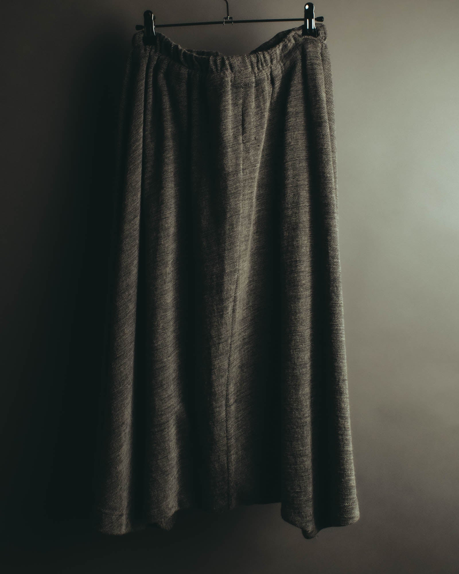 “Y’s” 09SS  Textured jersey drawstring long skirt