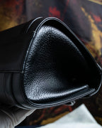 "BURBERRYS" Cylinder shaped leather one handle bag