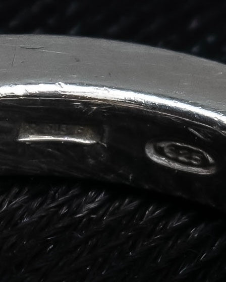 "GUCCI" Teardrop motif silver ring