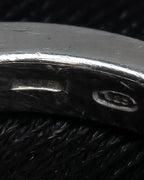 "GUCCI" Teardrop motif silver ring