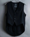 “Y‘s” Tail coat detailed vest