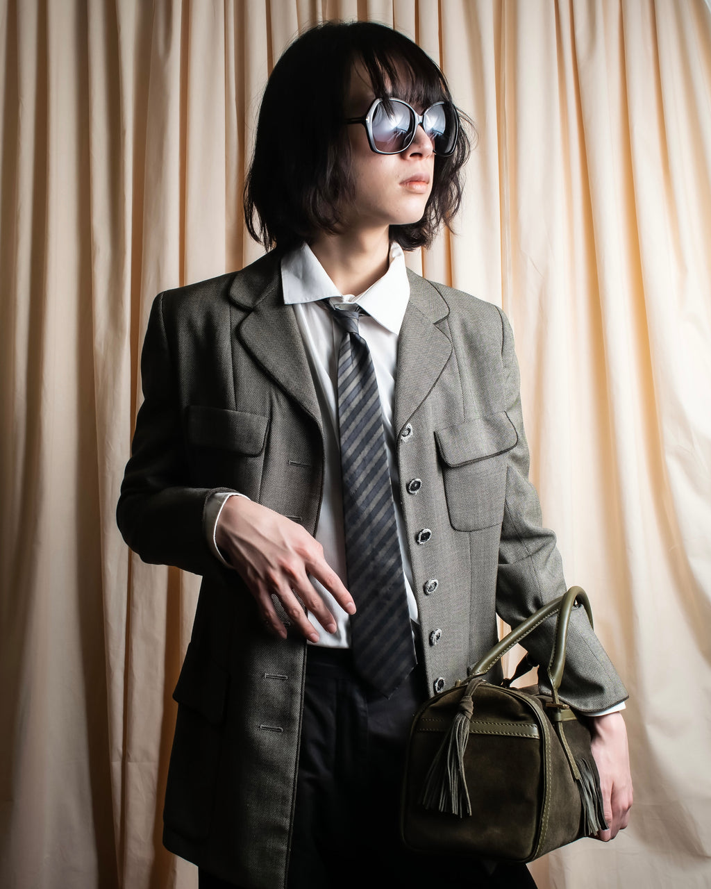 "COMME des GARCONS HOMME" Shadow stripe pattern necktie