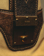 "GUCCI" 70's Iconic web travel shoulder bag