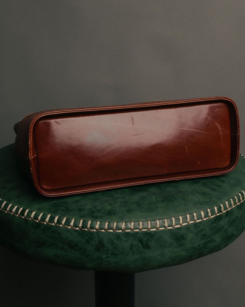 “Salvatore Ferragamo” 80’s-90’s Quilted leather chain shoulder bag