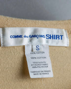 "COMME des GARCONS Shirt" Zip separate fabric detail long cut sew