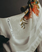 "Christian Dior" 80's-90's Elegant silk scarf