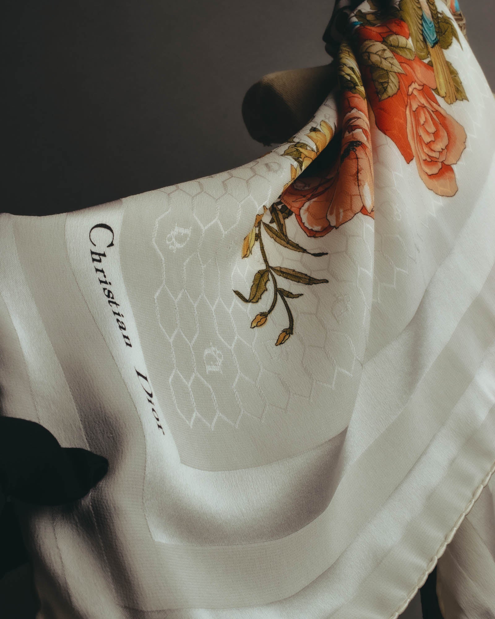 "Christian Dior" 80's-90's Elegant silk scarf