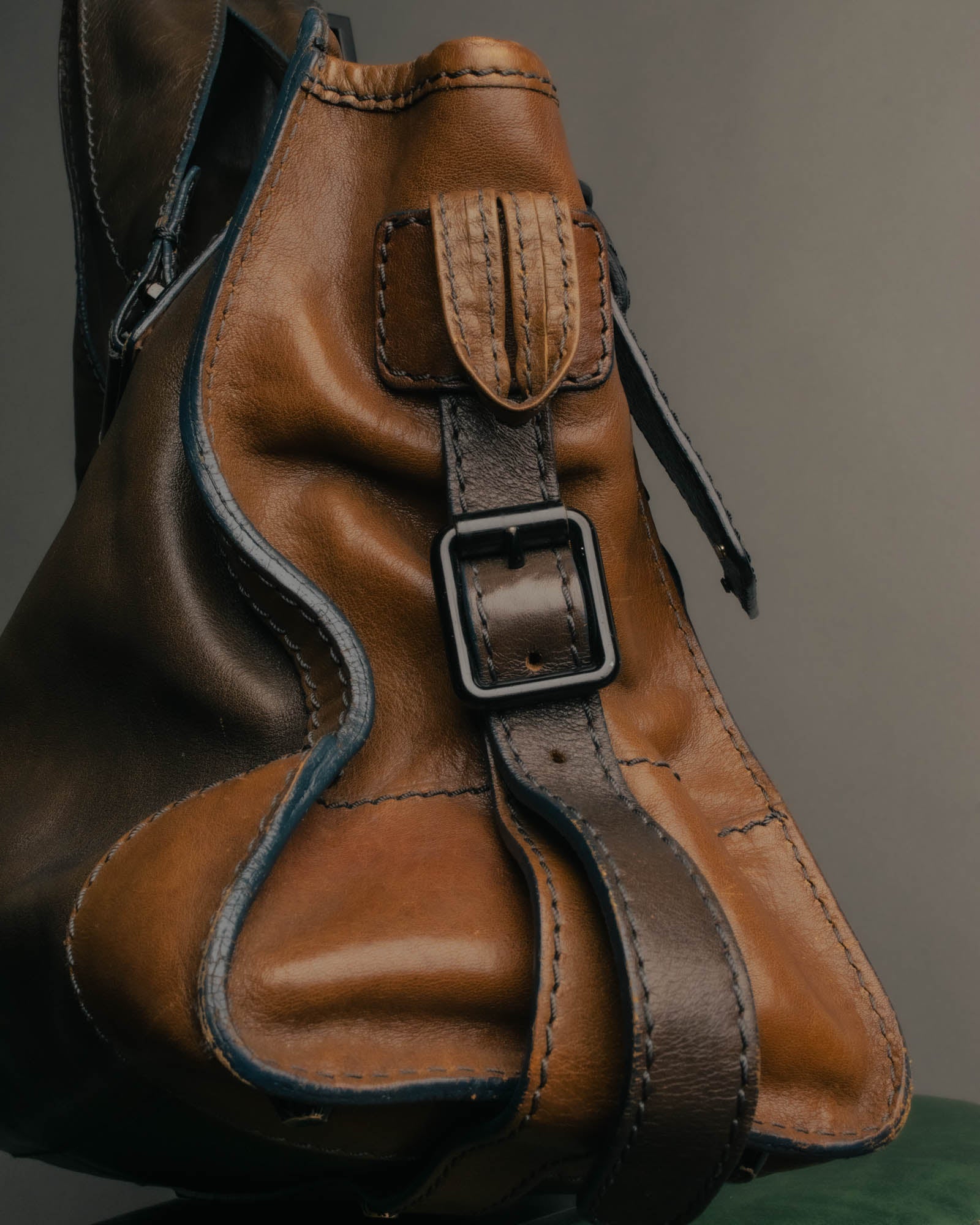 "Chloé" 2000's two-tone leather structured tote bag