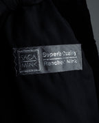 -SPECIAL- “VALENTINO” 1988–1992 SAGA Mink Shawl Collar Coat