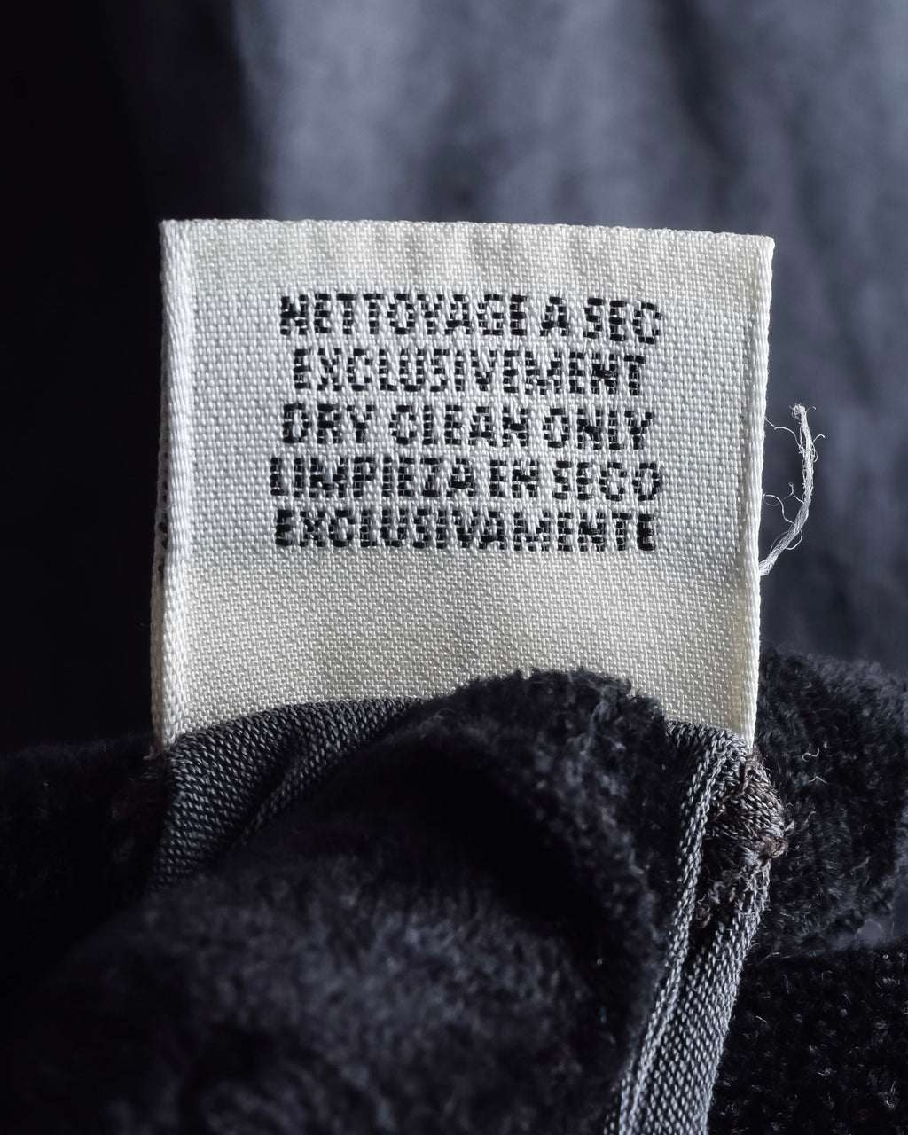 "HERMES" Margiela period Blue-grayish tone draped silk pullover