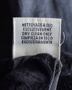 "HERMES" Margiela period Blue-grayish tone draped silk pullover