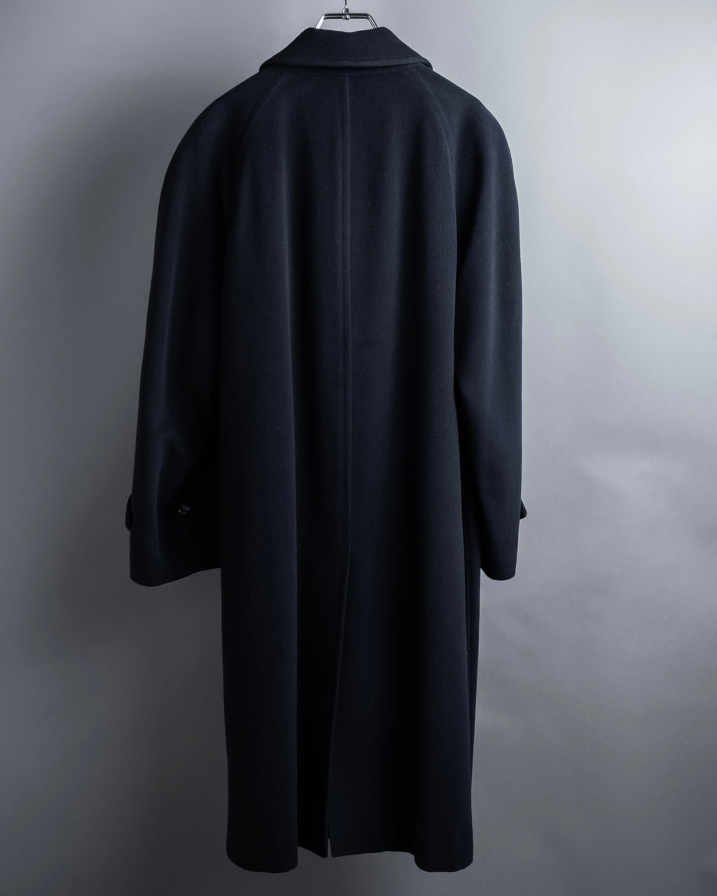 "BURBERRYS" High density wool stand collar coat