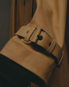 –SPECIAL– “Maison Martin Margiela” 2012AW Leather trench coat with Line 4 printed lining