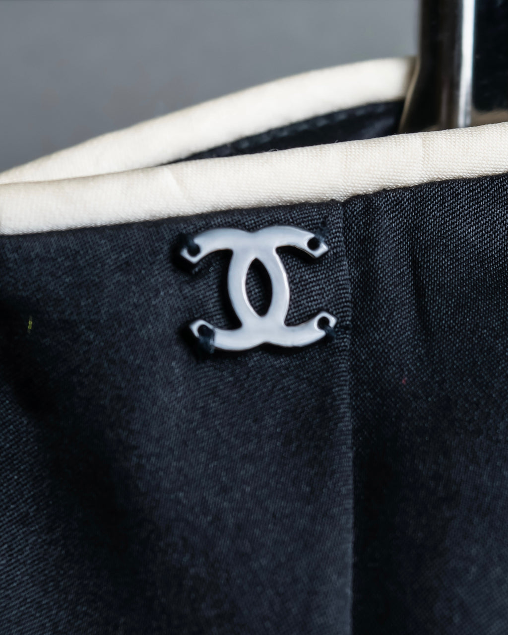 “CHANEL” Designed hem silk flare pants