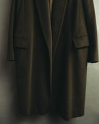 “Max Mara” 00’s Belted angora blend long coat