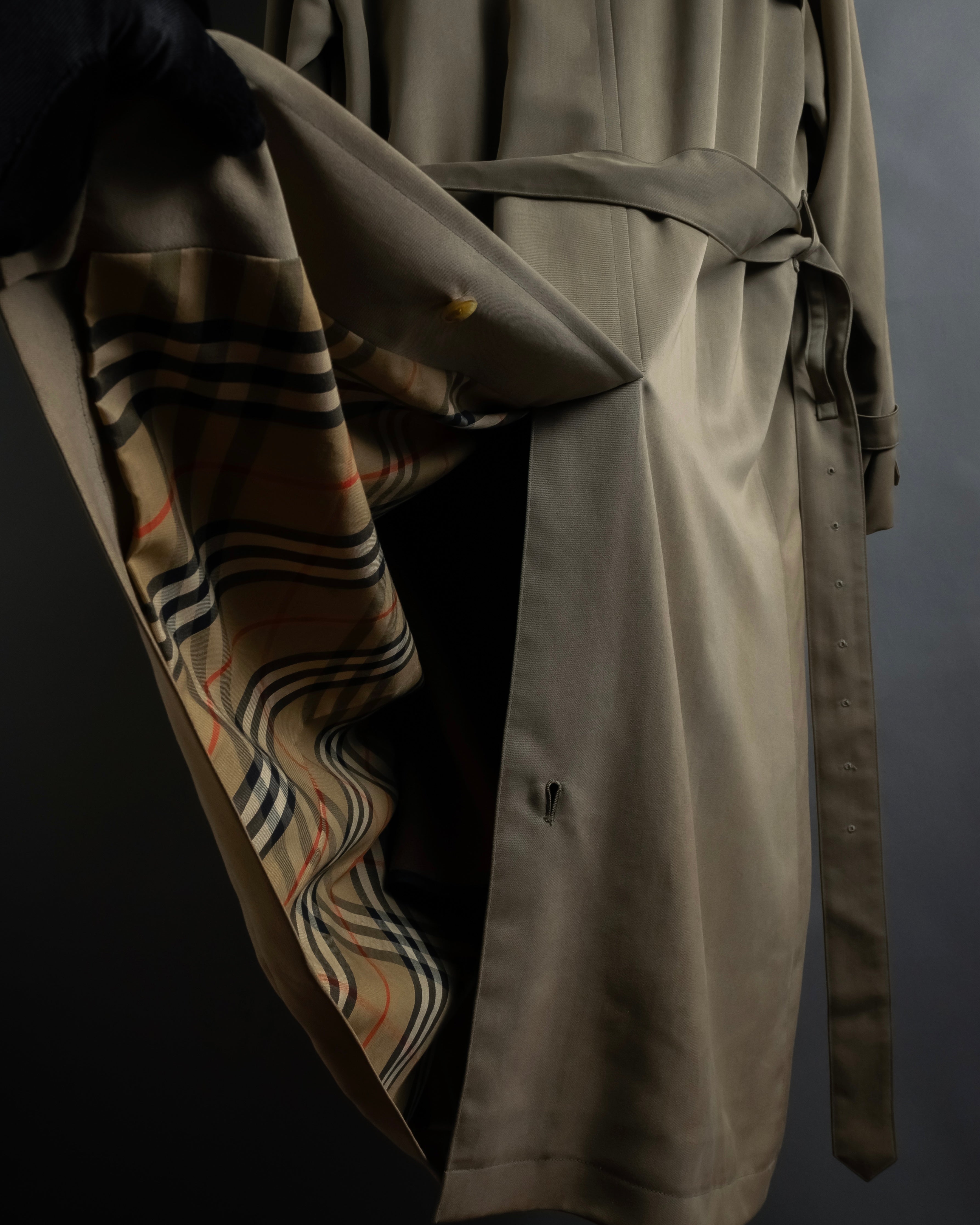 -SPECIAL- "Burberrys" 90's Collar switching two-tone trench coat