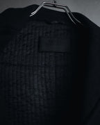 "PRADA" 90’s-00’s Minimal double-breasted wool jacket