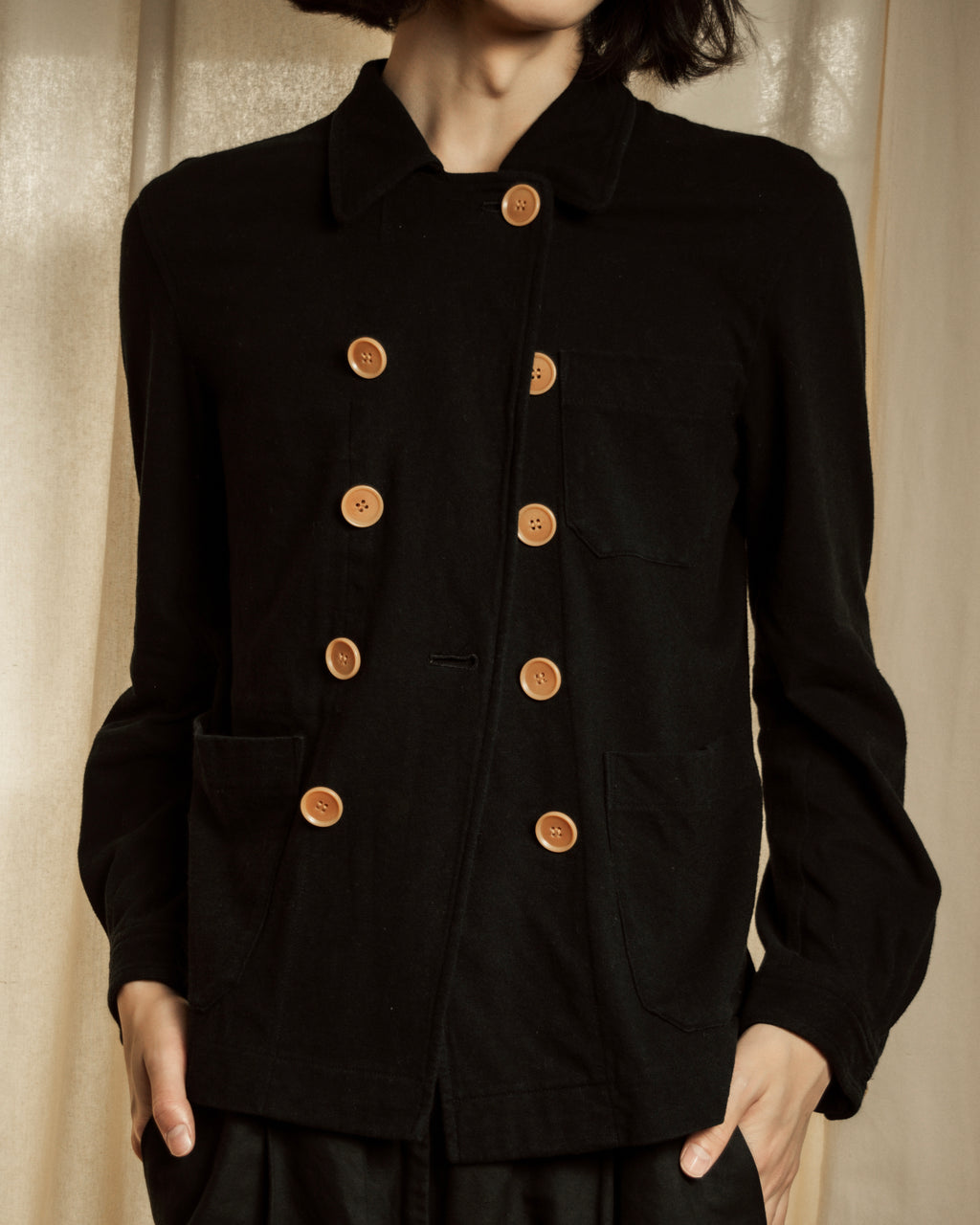 "tricot COMME des GARCONS" 07AW Military detail double-breasted compact jacket