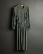 "COMME des GARÇONS" 70's-80's Vintage lace-trimmed sailor collar long dress