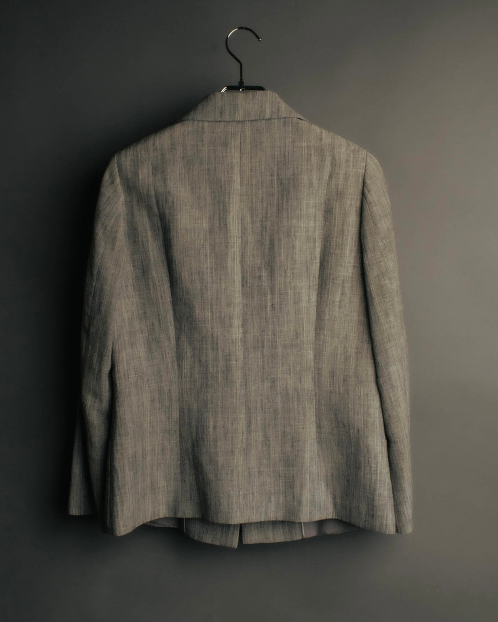 “Salvatore Ferragamo” 90’s-00’s Linen blend tailored jacket
