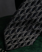 "GUCCI" Cord embroidery glossy necktie