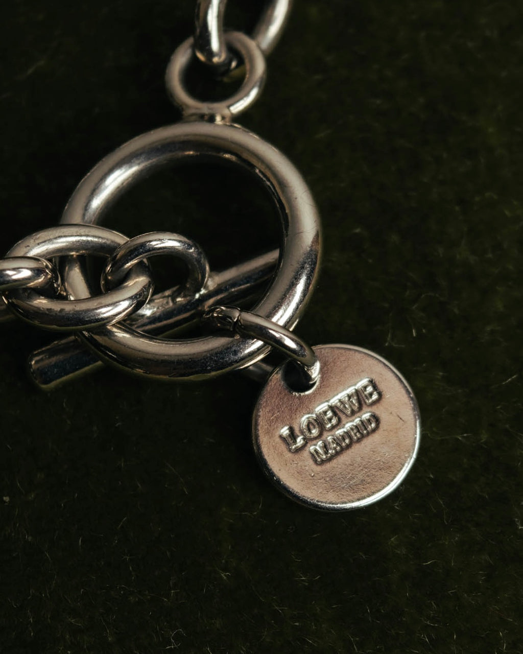 “LOEWE“ 16AW Yellow heart charm chain bracelet