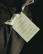 "CELINE" 80's Velvet collar maxi coat dress